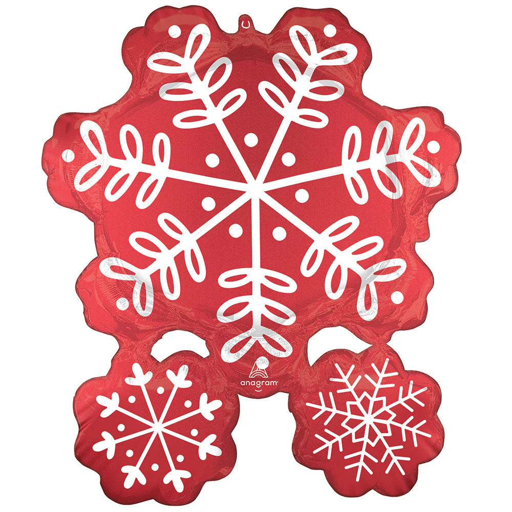 Anagram 31" Satin Nordic Snowflakes